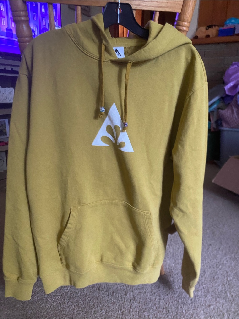 Wasted Collective NWT Eco Hoodie Mustard Small Read Description